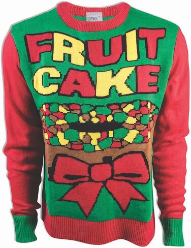 Forum Adult All Wrapped Up Ugly Christmas Sweater, Snow Drift, Large in Saudi Arabia