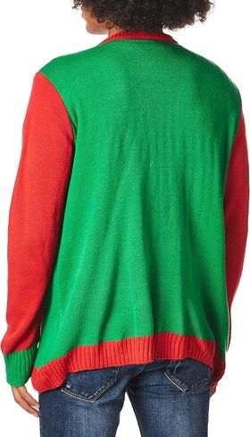 Forum Adult All Wrapped Up Ugly Christmas Sweater, Snow Drift, Large in Saudi Arabia