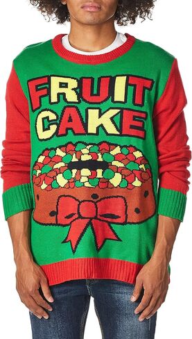 Forum Adult All Wrapped Up Ugly Christmas Sweater, Snow Drift, Large in Saudi Arabia