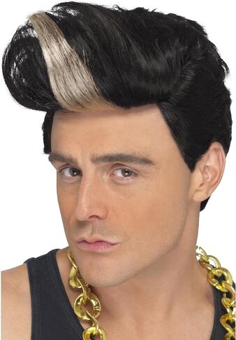 Smiffy's Men's 90's Rapper Wig Quiff Wig with Highlight in Saudi Arabia