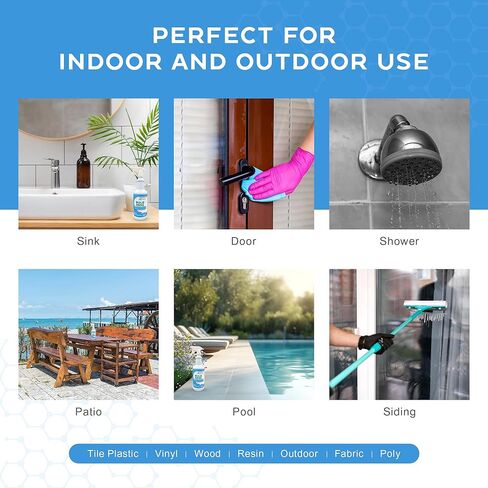 مولد بوس (عبوة من قطعتين) | مزيل بقع العفن والعفن الاحترافي، منظف | يزيل بقع الماء العسر والكالسيوم وزبدة الصابون والمزيد | آمن على جميع الأسطح | الدرجة التجارية in Kuwait