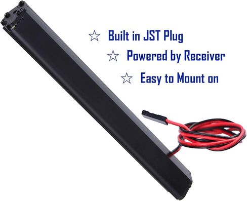 RC Crawler Light Bar w/Led for 1/10 TRX-4 SCX10 (Black, Set of 1) (52mm / 2 Inch) in Saudi Arabia