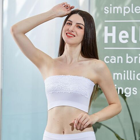 حمالة صدر باندو مكعبة التغطية من الدانتيل بدون دبابيس للنساء in Kuwait