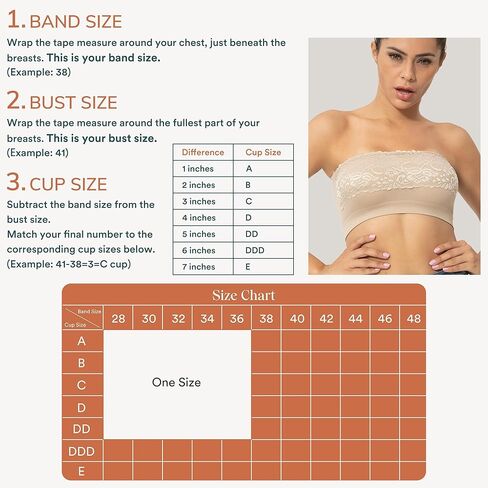 حمالة صدر باندو مكعبة التغطية من الدانتيل بدون دبابيس للنساء in Kuwait