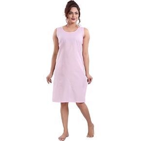 QUEEN SHIELD Cotton Rich Camisole Slip for Women | Long Kurti Slip/Suit Slip/Camisole Slip Knee Length Inner (QS_Inner)