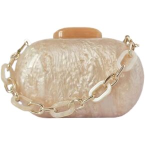Acrylic Bubble Bag Luxury Marble Clutch Evening Purses for Women Glitter Handbag for Wedding Party Prom in Kuwait
