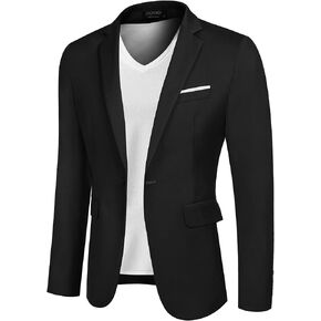 COOFANDY Men's Sports Blazer Fitted Casual Suit Jacket Fashion Athletic Fit Blazer Peacock Blue, Peacock Blue, XL