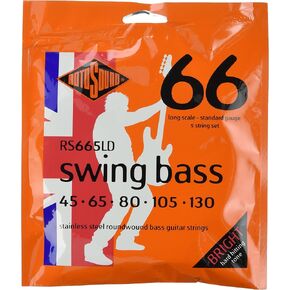 Rotosound RS66LE Swing Bass 66 Stainless Steel Bass Guitar Strings (50 70 85 110)