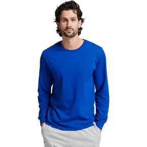 Russell Athletic mens Cotton Performance Long Sleeve T-Shirt, True Red, 3XL