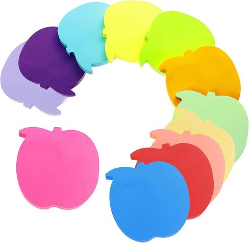 Sticky Notes, Self Sticky Post Notes, Colored Sticky Tabs for Notebooks Bible Study School Office Supplies 2.75 x 2.75 Inch 50 Pieces/Pad 600 Sheet Apples in Kuwait
