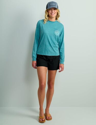 HUK Women's Short Sleeve Mineral Wash Pocket Tee, Fishing T-Shirt in Saudi Arabia