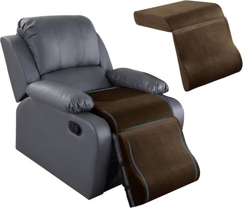 HOMBYS Memory Foam Recliner Cushion with Leg Pillow for Elderly Large Square Seat Cushion Wave Shape Footrest Extender for Armchairs Couch, Thick & Supportive, Non-Slip Design in Kuwait
