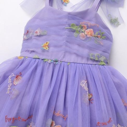 Toddler Tutu Dress Baby Girls Party Dress Floral Backless Ruffle Tulle Dress for Cake Smash Birthday in Saudi Arabia