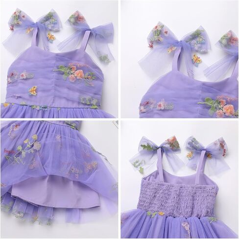Toddler Tutu Dress Baby Girls Party Dress Floral Backless Ruffle Tulle Dress for Cake Smash Birthday in Saudi Arabia