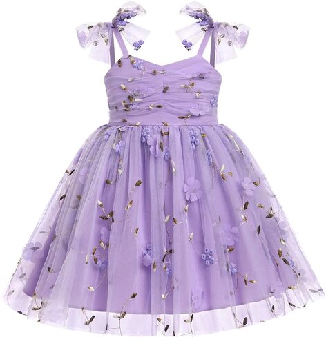 Toddler Tutu Dress Baby Girls Party Dress Floral Backless Ruffle Tulle Dress for Cake Smash Birthday in Saudi Arabia