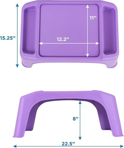 صينية مكتب للأنشطة على شكل سلحفاة للأطفال من LapGear مع أماكن تخزين للوجبات الخفيفة واللعب والفصول الدراسية والألعاب الحسية - أرجواني - طراز رقم 20102 in Kuwait