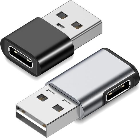محول LLYZZ USB إلى USB C 3 حزم، محول شاحن USB C أنثى إلى USB ذكر 90 درجة، متوافق مع سلسلة iPhone 15، مع iPad Pro/Air/Mini، Galaxy، الكمبيوتر المحمول، أعلى وأسفل + زاوية يسار ويمين (رمادي) in Kuwait