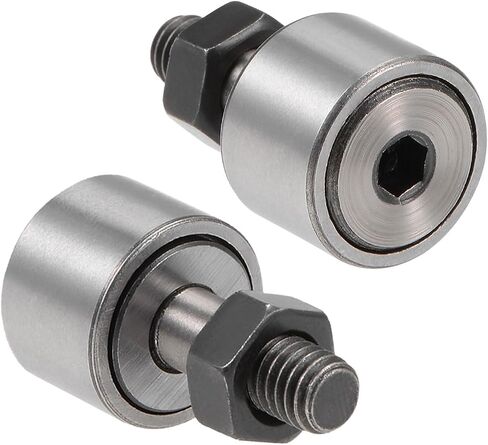 2 قطعة CF6/KR16 Cam Follower من نوع محمل ذو بكرات إبرية - [M3x1.0mm خيط ذكر 11 مم قطر الأسطوانة] نوع مسمار محامل بكرة المسار المصغرة لاستخدام أداة الآلة in Kuwait