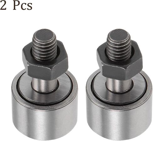 2 قطعة CF6/KR16 Cam Follower من نوع محمل ذو بكرات إبرية - [M3x1.0mm خيط ذكر 11 مم قطر الأسطوانة] نوع مسمار محامل بكرة المسار المصغرة لاستخدام أداة الآلة in Kuwait