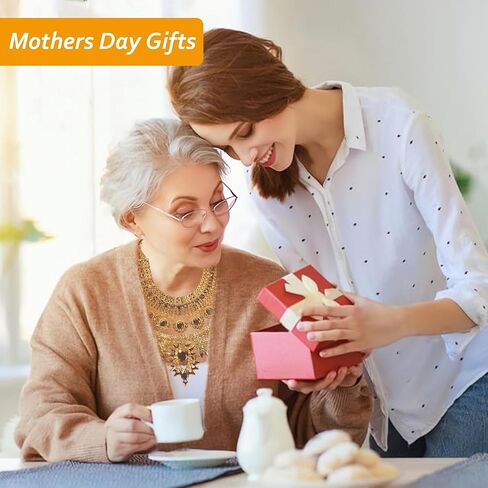 NABROJ Chunky Gold Necklace Valentines Day Gifts for Women - Statement Necklace Boho African Choker Tribal Collar Metal Necklace Egyptian Costume Jewelry for Women in Kuwait