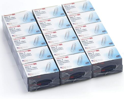 Paper Clips, No. 1, Silver, Steel, PK1000 in Saudi Arabia