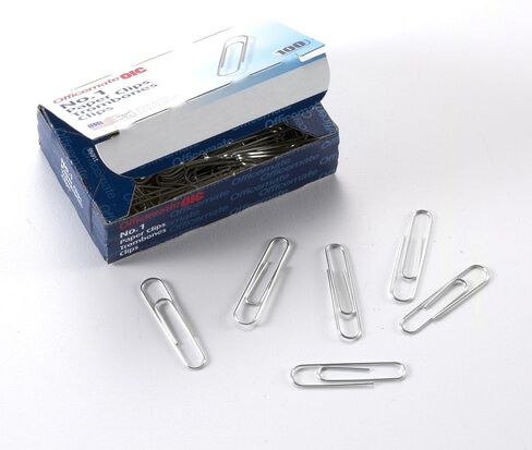 Paper Clips, No. 1, Silver, Steel, PK1000 in Saudi Arabia