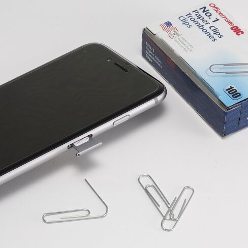 Paper Clips, No. 1, Silver, Steel, PK1000 in Saudi Arabia