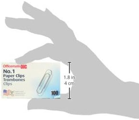 Paper Clips, No. 1, Silver, Steel, PK1000 in Saudi Arabia