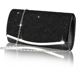 Evening Bag Clutch Purses for Women, Sparkling Envelope Crossbody Handbags Clutches Bags for Cocktail Prom Party