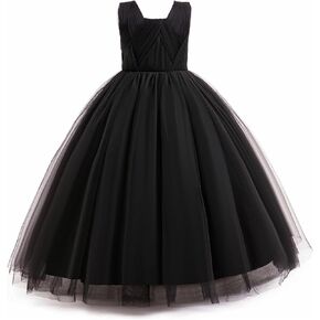 Flower Girls Formal Dress for Tulle Wedding Party Bridesmaid Pageant Princess Dresses Kids Birthday Prom Girl Ball Gown