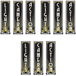 Beistle Lights Camera Action Cutouts
