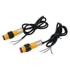 M18 Infrared Photoelectric Sensor Switch, NPN NO, Easy to Install, Detect Accurate, 5M Detection Range DC 6-36V, Through-Beam Photoelectric Sensors for Arduino Robot Car