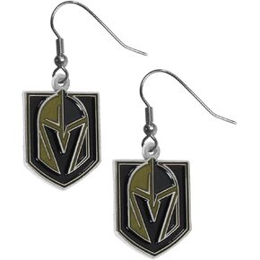 NHL Siskiyou Sports Womens Florida Panthers Chrome Dangle Earrings One Size Team Colors