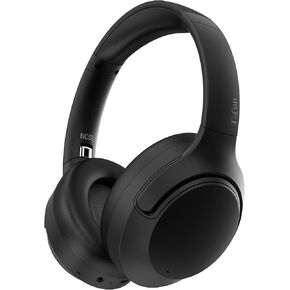 سماعات رأس T-fun NC50 Hybrid النشطة المانعة للضوضاء، سماعة رأس لاسلكية قابلة للطي فوق الأذن مع ميكروفون للمساعد الصوتي، وقت تشغيل 65 ساعة، اتصال بلوتوث متعدد النقاط
