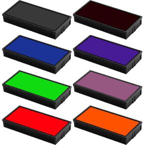 Self Inking Rubber Stamp Ink-Pads-Replacement for Bertiveny Self Inking Stamps,Black Replacement Ink-Pads Small Size 9/16" x 1-1/2",Black Ink(One Piece)
