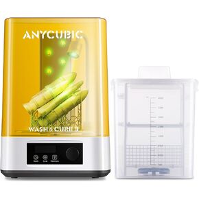 ANYCUBIC Wash and Cure 3 Plus Station, Size-Upgrade Wash Cure Machine with Gooseneck Light, Dual-Layer Design and IPA Saving, for Anycubic Photon Mono M5 M7 Saturn LCD/SLA/DLP 3D Printer