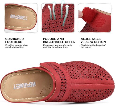 TEMOFON Clogs for Women Slip on Mules: Comfortable Soft Garden Clogs Footbed Dressy Platform Sandals in Saudi Arabia