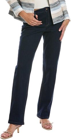 Anne Klein womens Fly Frt 5-pkt Straight Leg Jeans in Kuwait