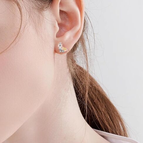 Pug Earrings 925 Sterling Silver Cute Animal Puppy Pug Dog Earrings for Women Pug Jewelry Gifts for Girls Pet Lover in Kuwait