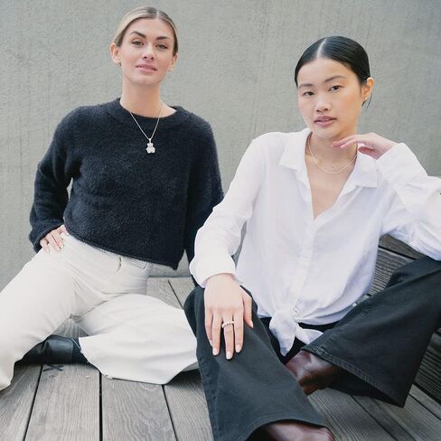 قلادات تيدي بير للنساء - قلادة من الفضة الإسترلينية مع قلادة أحجار زركونيا مكعبة - قلادة مع سلسلة ربط مربعة مقاس 18 بوصة لعيد الميلاد in Kuwait