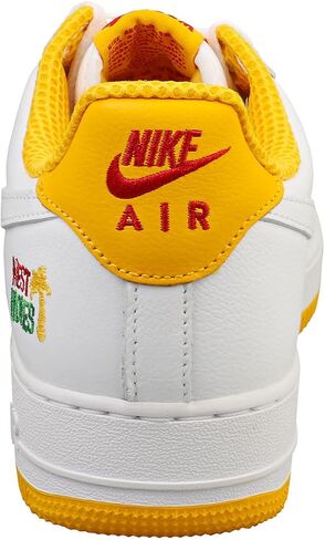 حذاء Nike Air Force 1 Low Retro QS أبيض/أبيض-ذهبي جامعي (DX1156 101) - 10 in Kuwait