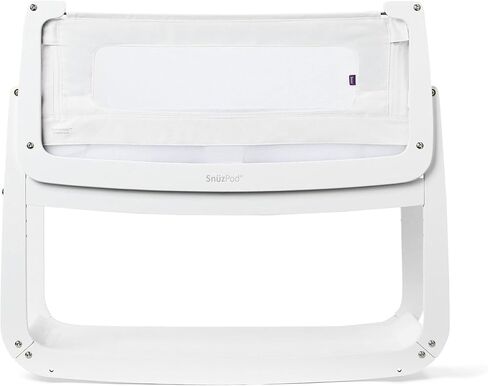 SnuzPod 5 Bedside Bassinet for Baby - Newborn bed with Zip Down Breathable Windows, Bedside Sleeper with Lift-Off Bassinet, Portable & Rocking Stand, 3-in-1 Baby Cradle with Wheels & Mattress, Natural in Saudi Arabia