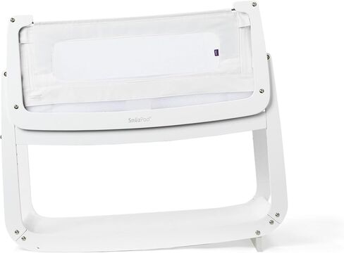 SnuzPod 5 Bedside Bassinet for Baby - Newborn bed with Zip Down Breathable Windows, Bedside Sleeper with Lift-Off Bassinet, Portable & Rocking Stand, 3-in-1 Baby Cradle with Wheels & Mattress, Natural in Saudi Arabia