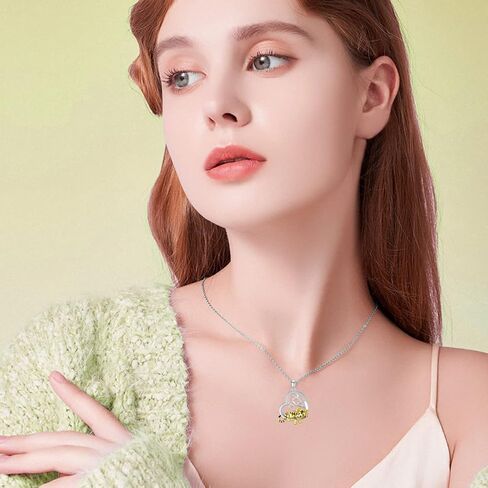 قلادة LONAGO على شكل حيوان مع شجرة الحياة من الفضة الإسترلينية عيار 925، قلادة على شكل أسد نمر لطيف للنساء in Kuwait