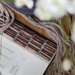 الملح والضوء - نعيم الصنوبر - رقائق الذهب - طلاء غير لامع - علامات الكتاب المقدس - يوميات - علامات تبويب فهرس جميلة - 66 كتابًا + إضافي - فهرسة - مغلفة - متينة - جودة عالية - محايد - للنساء والرجال in Kuwait