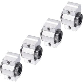 4pcs SCV10UU Linear Slide Blocks, [10mm Bore] Steel Linear Motion Bearing for CNC Machines Packaging Equipment 3D Printers Use in Kuwait