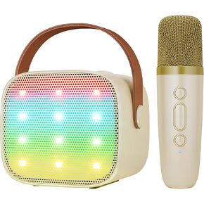 Kids Karaoke Machine for Girls, Portable Bluetooth Speaker with Wireless Microphone for Adults, Christmas Birthday Party Gifts for Girls Ages 4, 5, 6, 7, 8, 9, 10, 12 +Year Old(Purple)