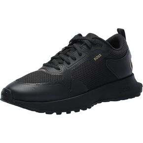 BOSS Men's Big Logo Mesh Mix Lace Up Sneaker