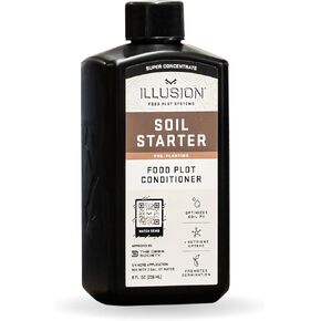 All-in-One Food Plot Seed + Fertilizer for Deer - 1/4 Acre Coverage - Perennial + Annual Blend - Protein and Micronutrients for Wildlife - Brassicas, Clovers, Chicory - Illusion Systems (4 Seasons)