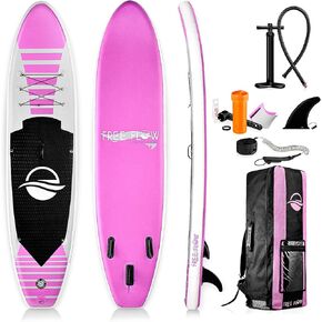 SereneLife Inflatable Stand up Paddle Board - Non-Slip SUP with Paddle, Pump, Leash, and Complete Accessories - Enjoyable Water Paddle Board for Adults and Youth with Stable and Wide Design